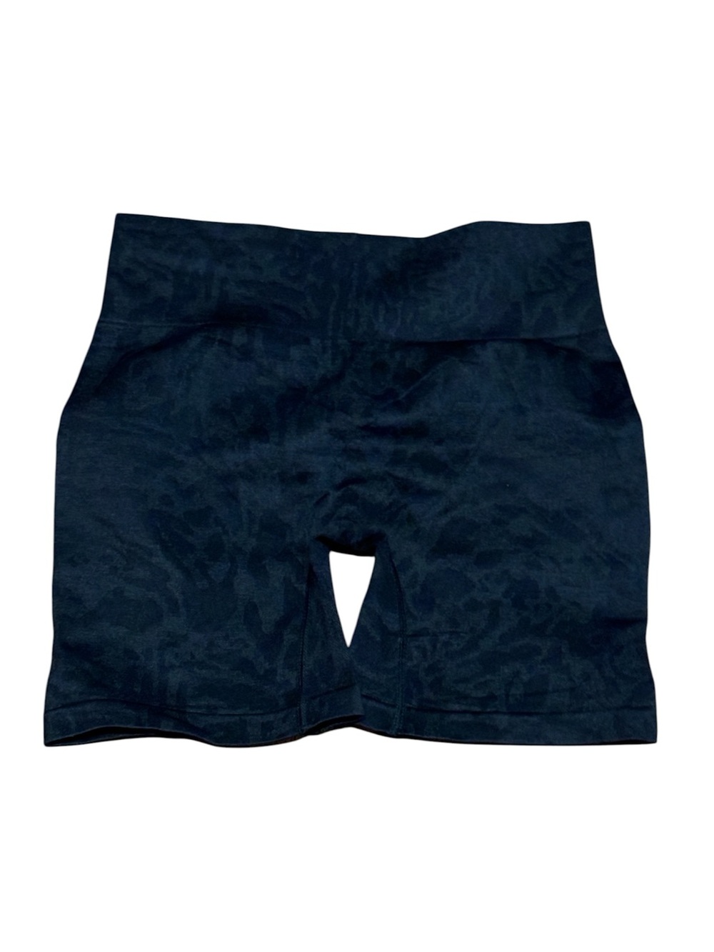 Women’s Animal Print High-Waist Black Athletic Shorts - Size Large
